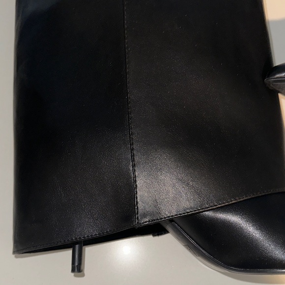 Zara Black Pointed-Toe Leather Boots - Picture 6 of 8